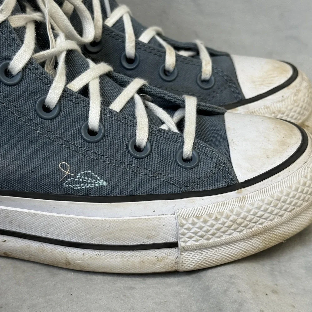 Converse Shoes Womens Size 7 Blue Chuck Taylor All‎ Star 2 Platform Bird A12181C